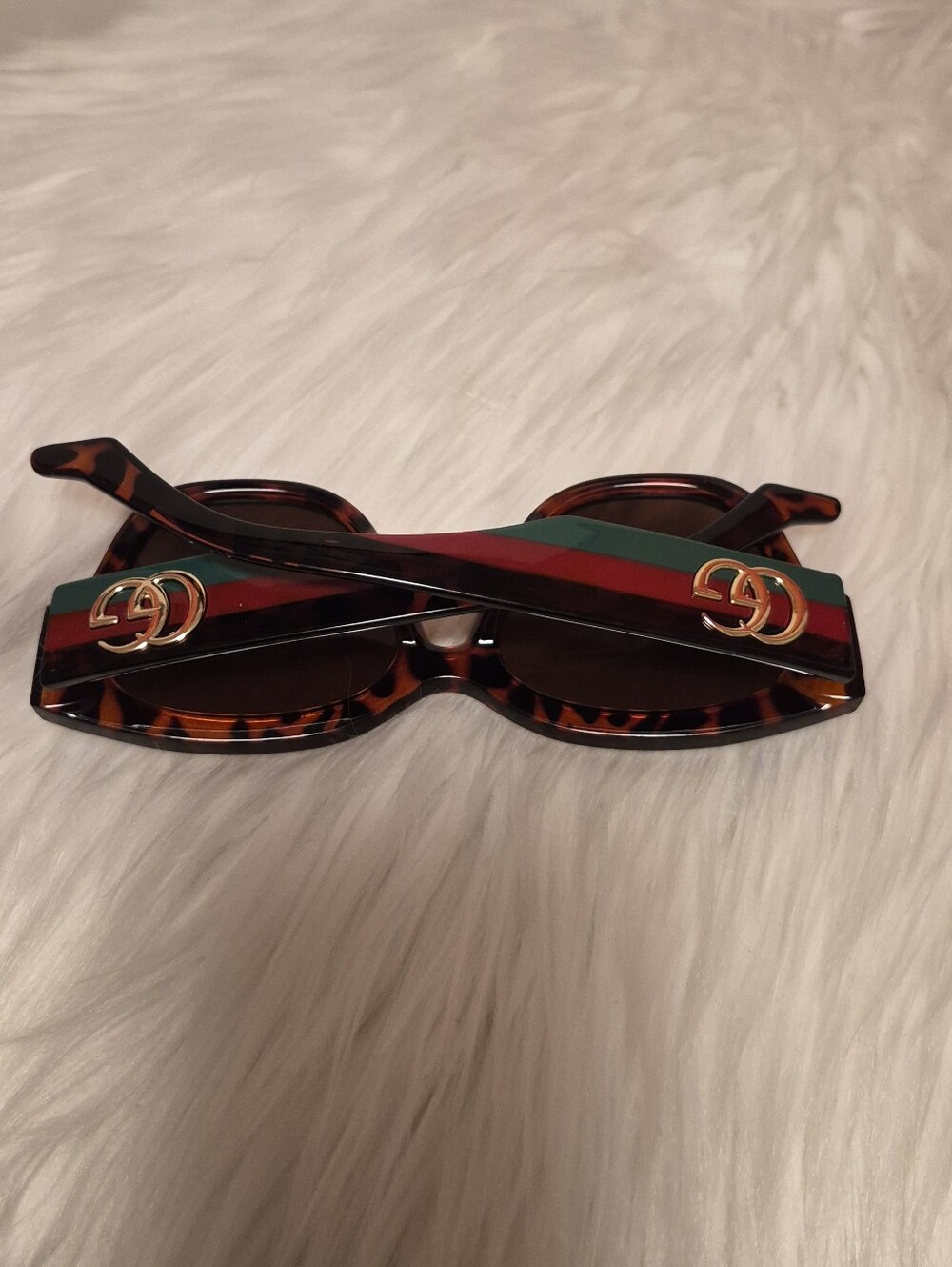 Tortoiseshell Acetate Sunglasses with Brown Lenses